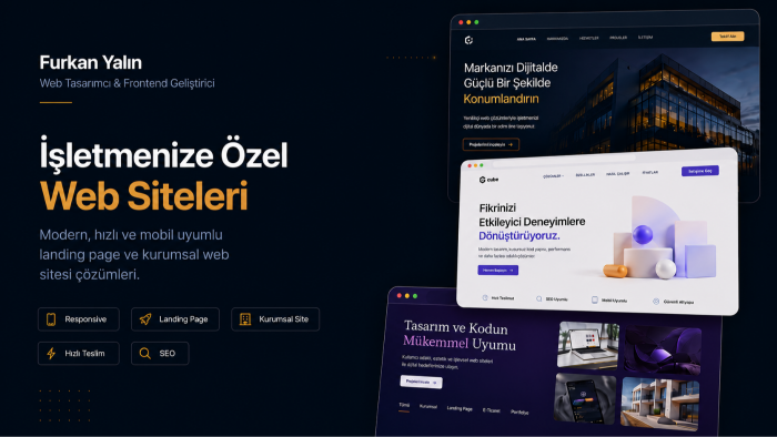 işletmeniz için modern web sitesi tasarlarım