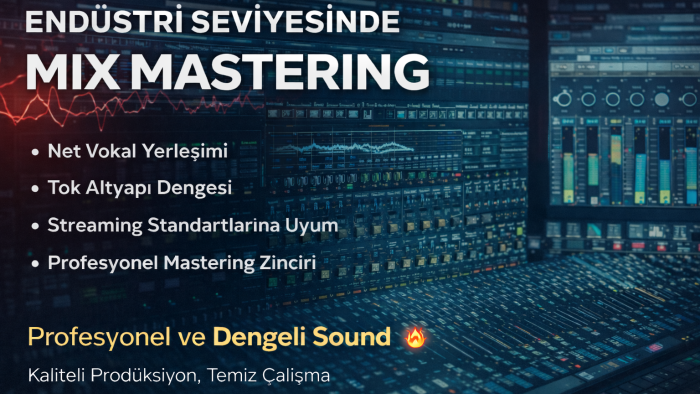 profesyonel olarak mix mastering yapabilirim