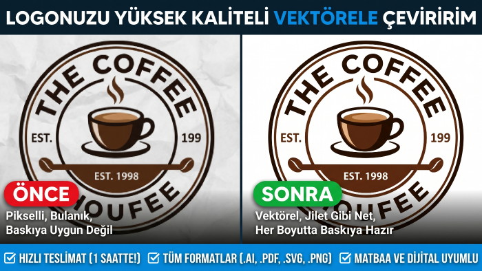 logolarınızı vektörel çizimle yeniden oluştururum