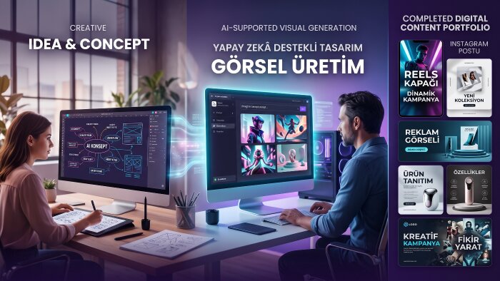 markalar için yaratıcı dijital tasarımlar hazırlıyorum