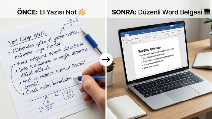 el yazısı metinlerinizi Word formatında yazabilirim
