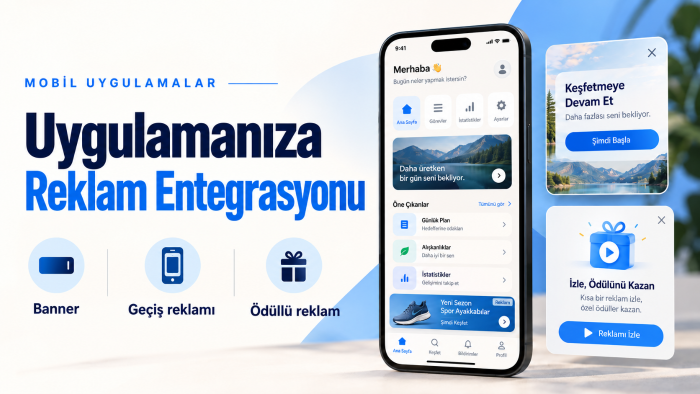 mobil uygulamanıza reklam entegrasyonu yaparım