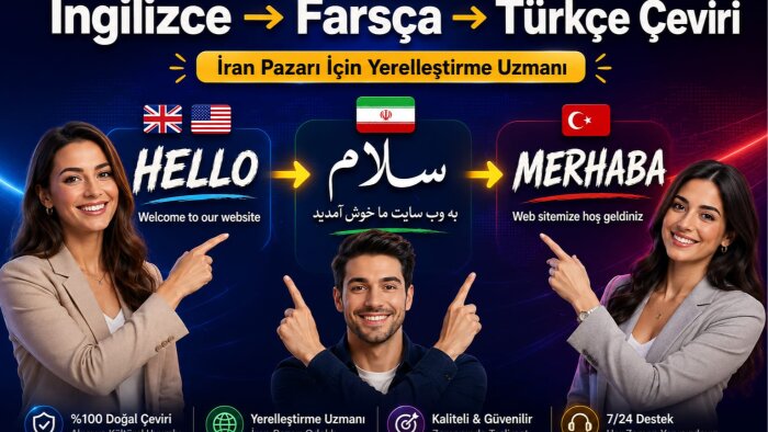 ana dili Farsça olan bir uzman olarak İngilizce pazarlam
