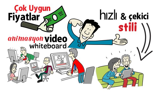 sizin için whiteboard animasyon video hazırlarım