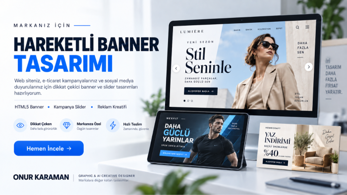 hareketli banner ve dijital reklam tasarımı yapabilirim