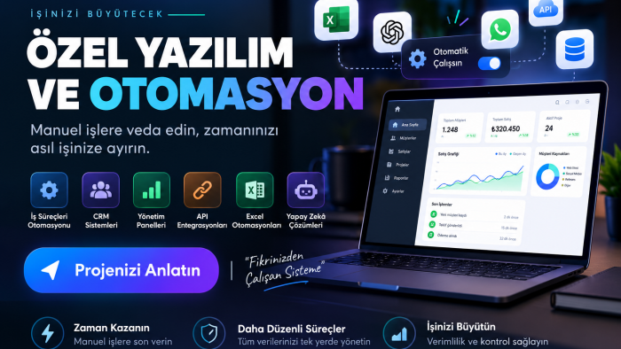iş süreçlerinizi otomasyonlarla dijitalleştiririm
