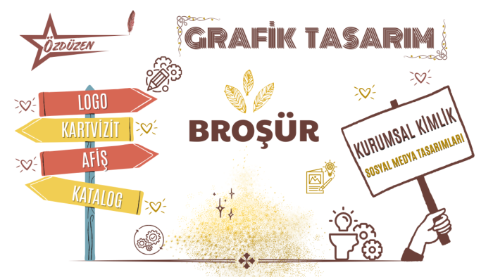 el ilanı, broşür ve afiş tasarımı yaparım