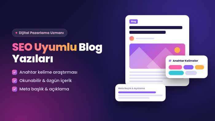 SEO uyumlu ve araştırmaya dayalı blog yazıları yazarım