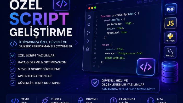 talebinize özel  tarayıcı scripti geliştiririm