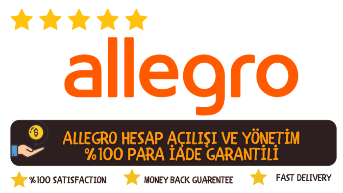 Allegro pazar yeri mağaza açılışı, ürün araştırması yaparım