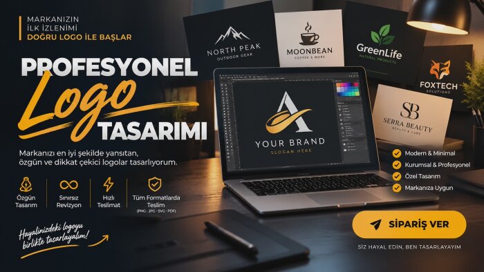 markanız için profesyonel ve modern logo tasarlarım