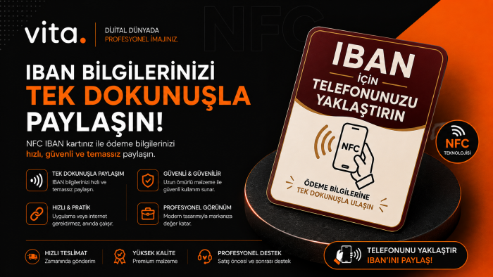 işletmenize İban Nfc kartı hazırlıyorum