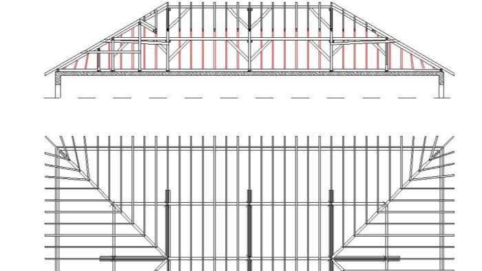 çatı detaylarını AutoCAD üzerinden çizerim