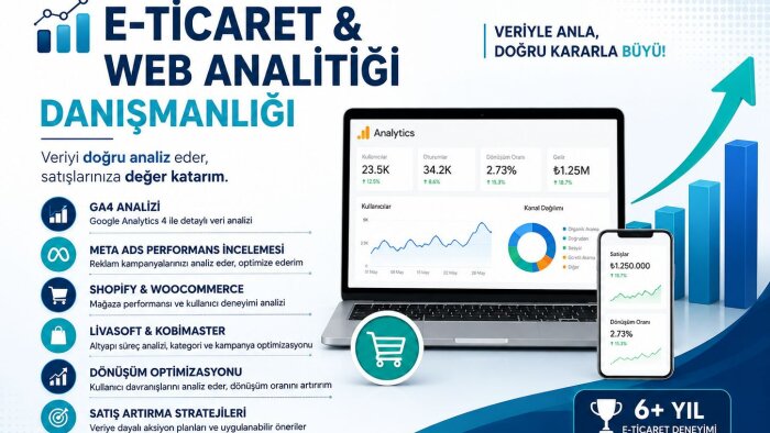 web analitiği verilerinizi yorumlayıp optimize ederim