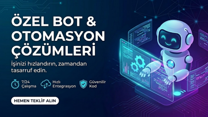 sizin için bot oluşturabilirim