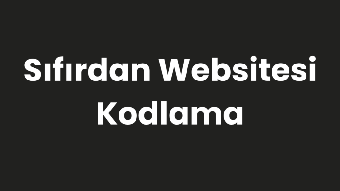 sıfırdan profesyonel internet siteleri yaparım