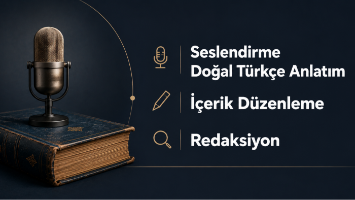  doğal ve akıcı Türkçe metin seslendirme yaparım