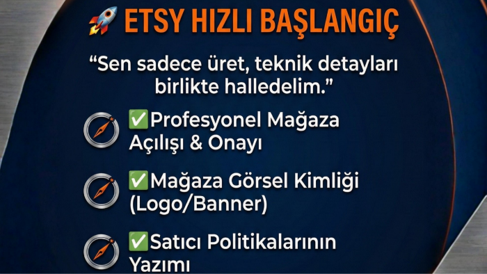 Etsy hesabını seninle kuruyorum ve kazanmayı öğretiyorum