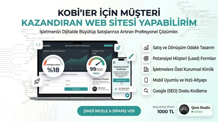 KOBİ’ler için müşteri kazandıran web sitesi yapabilirim