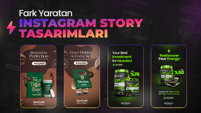 fark yaratan instagram story tasarımları yapıyorum
