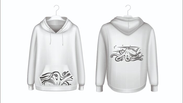 sweatshirt tasarımı yapıyorum