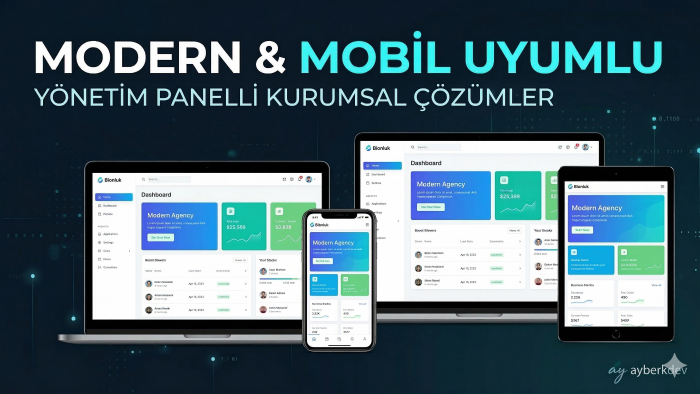 modern mobil uyumlu profesyonel web sitesi geliştiririm