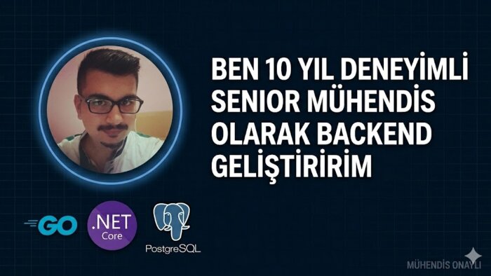 bilgisayar mühendisi olarak Go ve NET backend geliştiriririm
