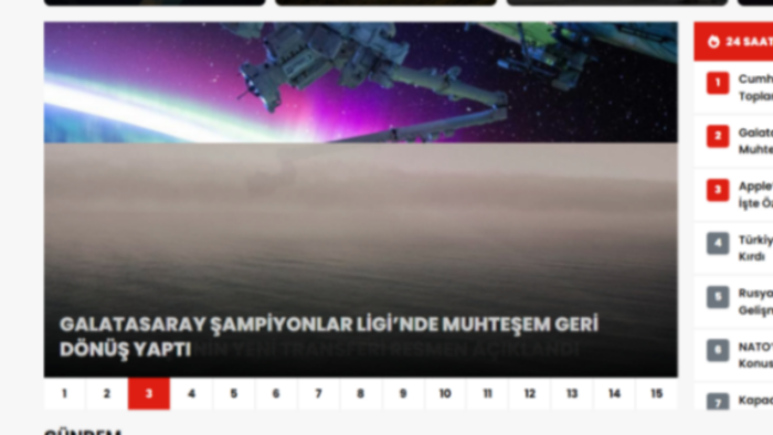 haber sitenize numaralı manşet eklentisi yaparım