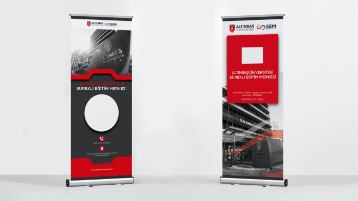 profesyonel roll up banner tasarlayabilirim