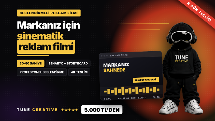 seslendirmeli sinematik reklam filmi hazırlarım