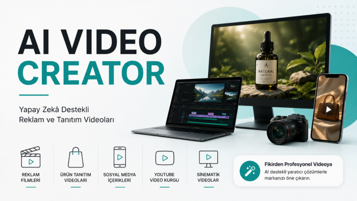 yapay zeka destekli reklam videoları hazırlıyorum