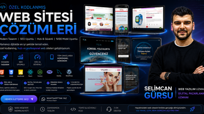 profesyonel şekilde anahtar teslim web sitesi yaparım
