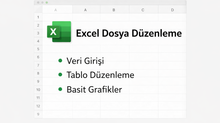 Excel dosyalarını düzenlerim