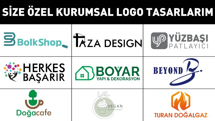 vektörel olarak size özel logo tasarımları yapabilirim