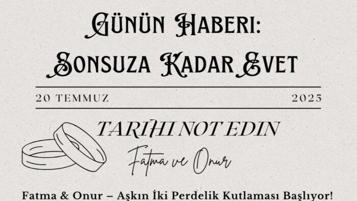 özel günleriniz için dijital davetiyeler hazırlarım