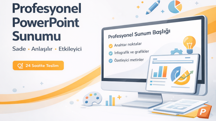 sade PowerPoint sunumlar hazırlarım