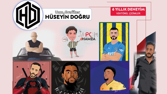 vektörel tasarım yaparım