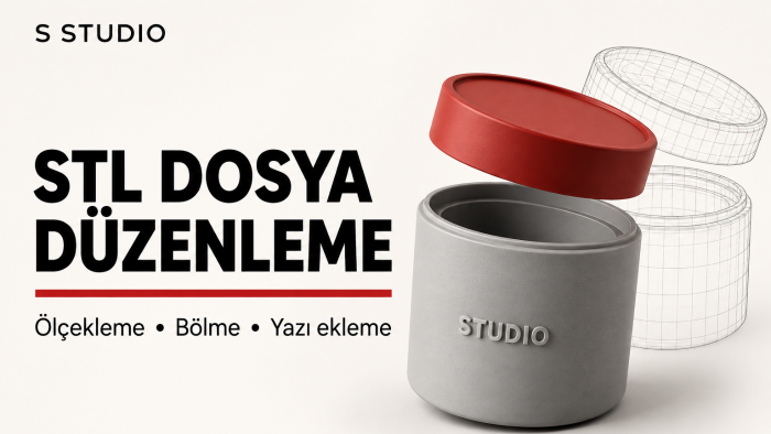 STL dosyanızı düzenleyip 3D baskıya hazırlayabilirim