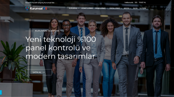 admin panelli kurumsal web site scripti kurabilirim