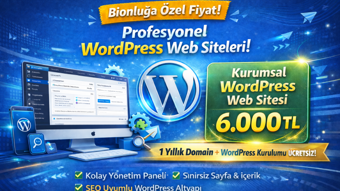 ihtiyaçlarınıza uygun anahtar teslim web sitesi yaparım