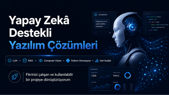 python ile yapay zeka projeleri geliştirebilirim