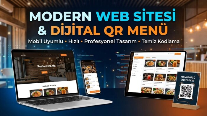 işletmeniz için modern web sitesi ve qr menü kodlarım