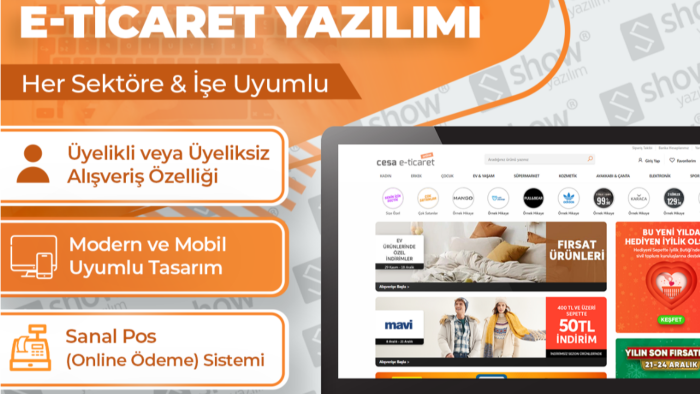 profesyonel e-ticaret sitenizi yapabilirim
