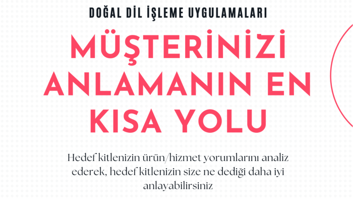 doğal dil işleme (NLP) ile metin analizi yapabilirim