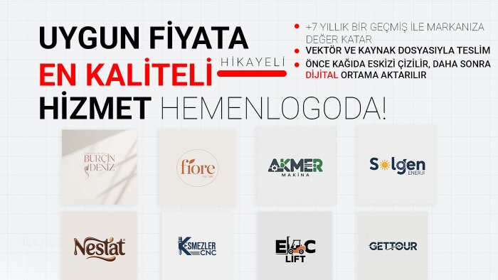 markanızın kimliğini yansıtacak profesyonel logo yapabilirim