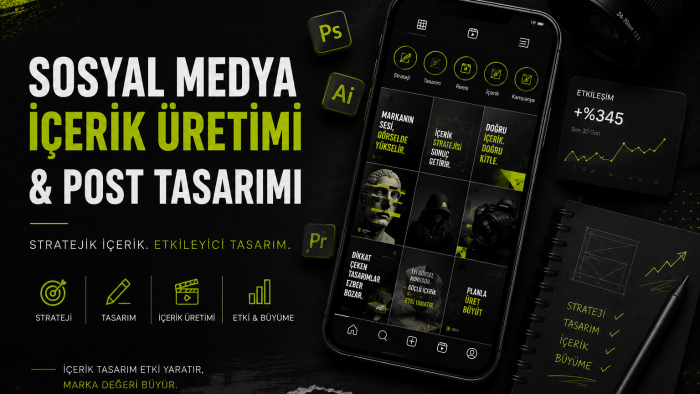 sosyal medya içerikleri ve post tasarımları üretiyorum