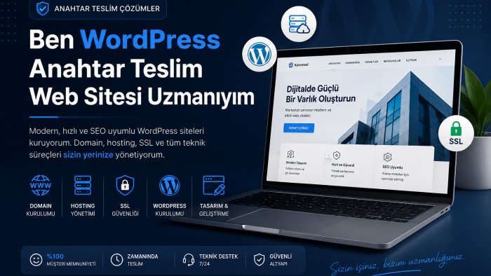 WordPress anahtar teslim web sitesi yapıyorum