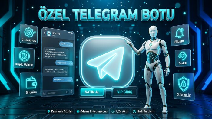 grubunuz için özel profesyonel Telegram botu yaparım