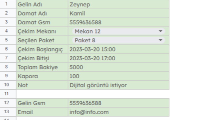 iş planlarınızı takviminize otomatik kaydetmenizi sağlarım