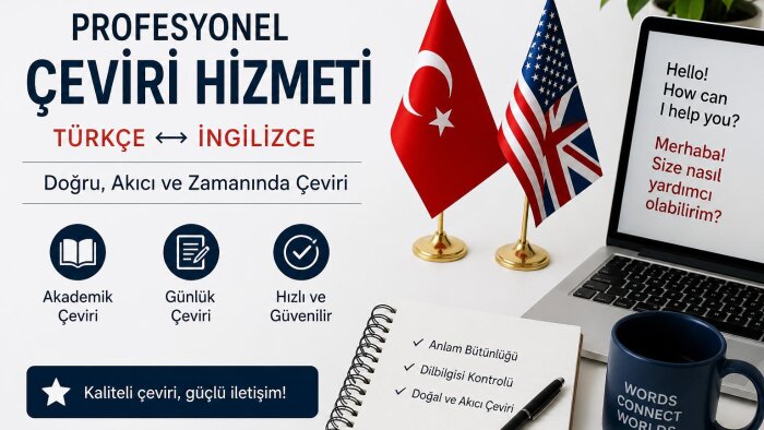 akademik ve günlük metinleri  akıcılıkla çeviririm